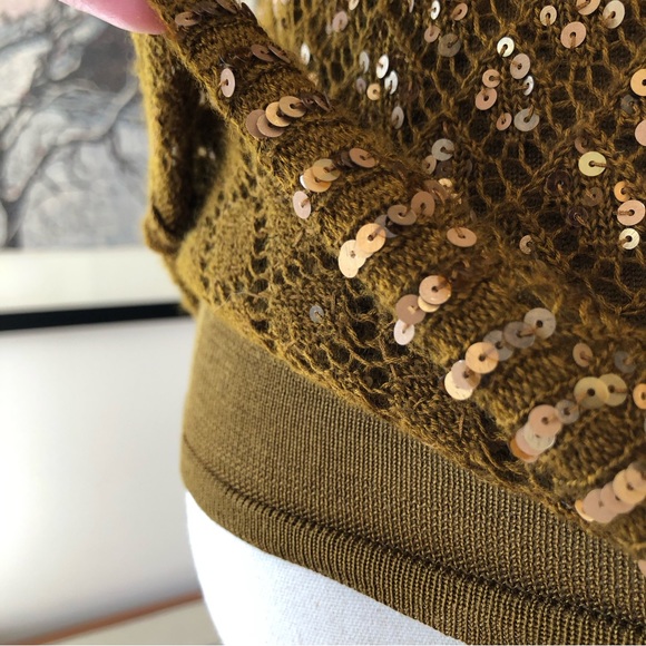 Donna Karan Cashmere & Silk Camisole with Sequins, Vintage Black Label - Picture 6 of 7